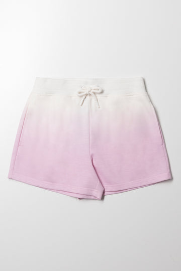 Ombre Knit Shorts Pink