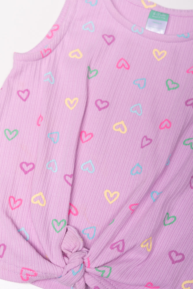 Flare Pants Set Purple