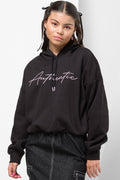 Cropped Bubble Hem Tracktop Black