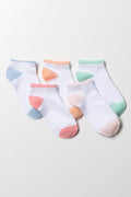 5 Pack Low Cut Socks White