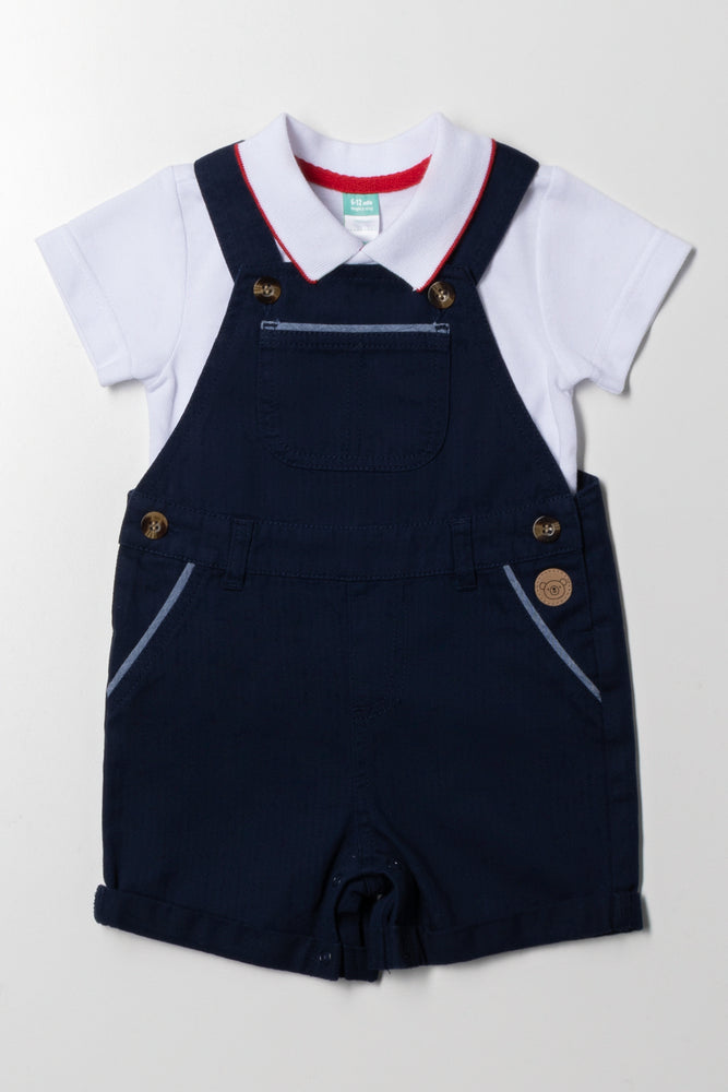 Golfer Dungaree Set Navy