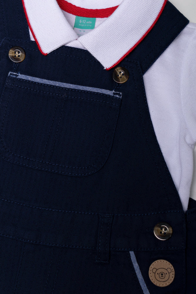 Golfer Dungaree Set Navy