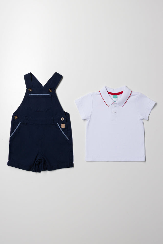 Golfer Dungaree Set Navy (2)