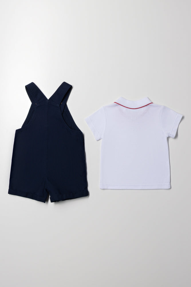 Golfer Dungaree Set Navy (3)