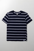 Short Sleeve Stripe T-Shirt Navy