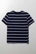 Short Sleeve Stripe T-Shirt Navy (3)