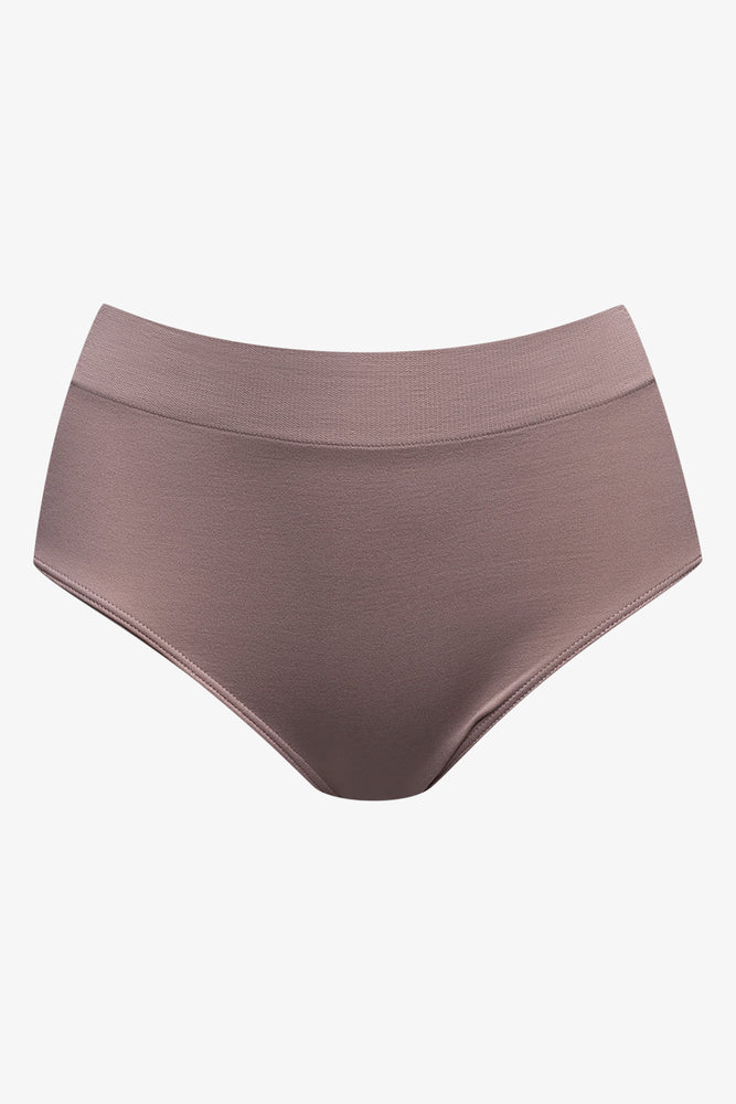 3 Pack Seam Free Panties Black Blue And Natural (6)
