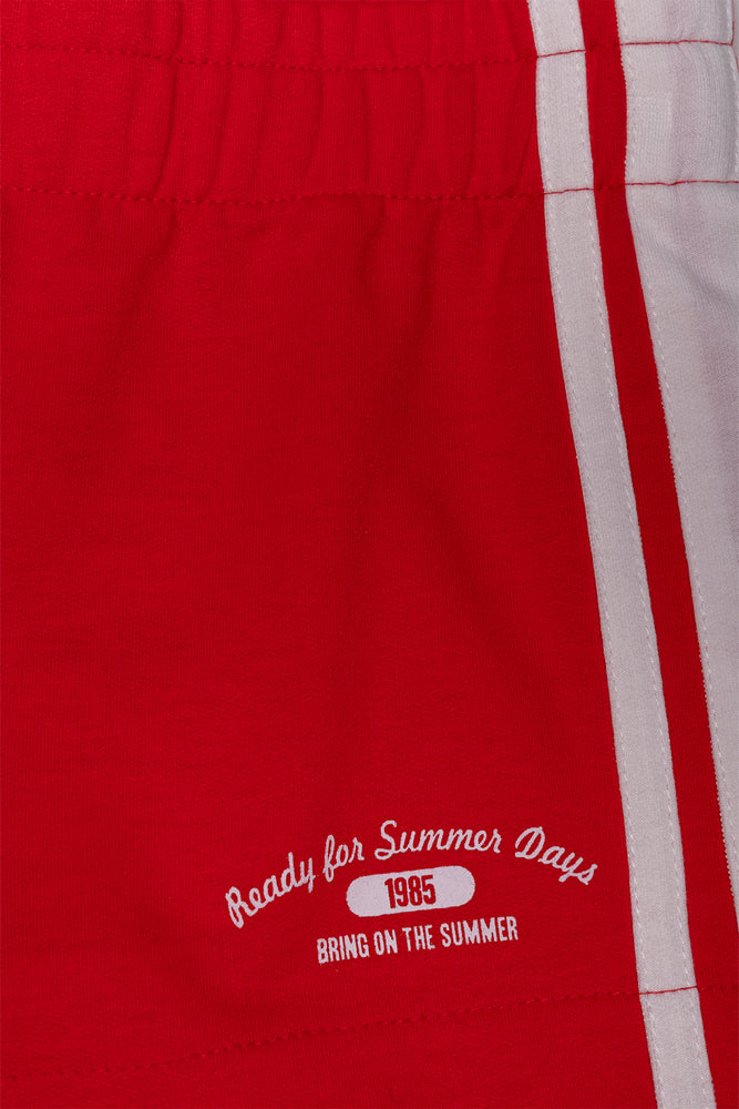 Knit Shorts Red (1)