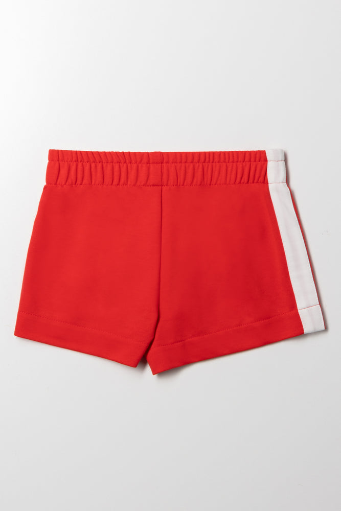 Knit Shorts Red (2)