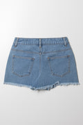 Denim Shorts Mid Blue (2)