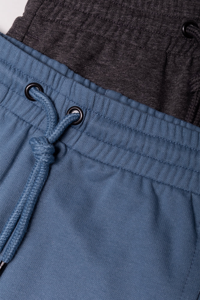 2 Pack Shorts Blue And Dark Grey (1)