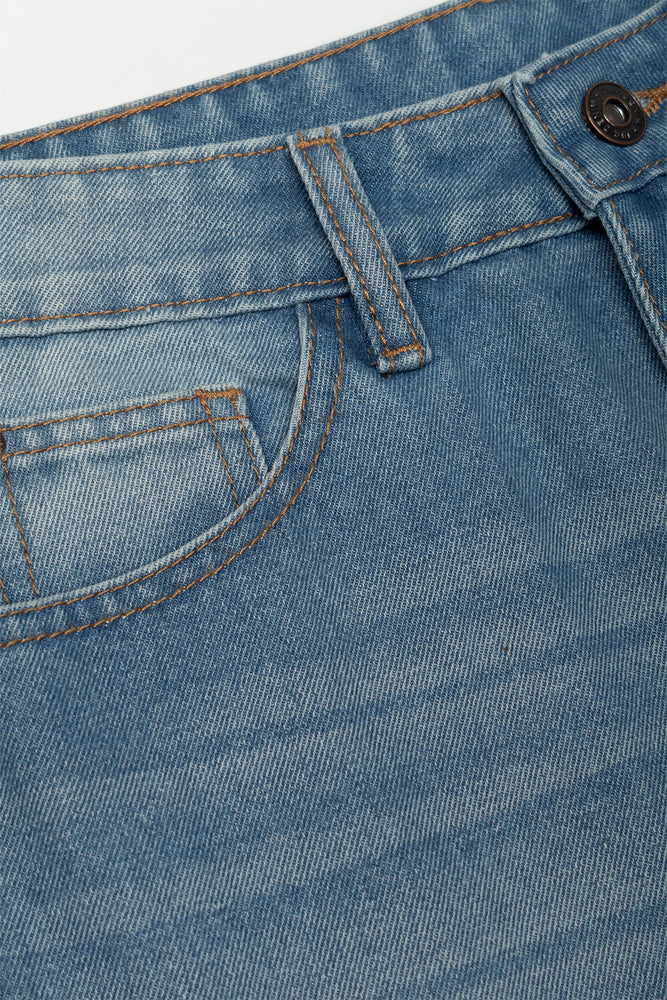 Baggy Cargo Denim Jeans Blue (1)