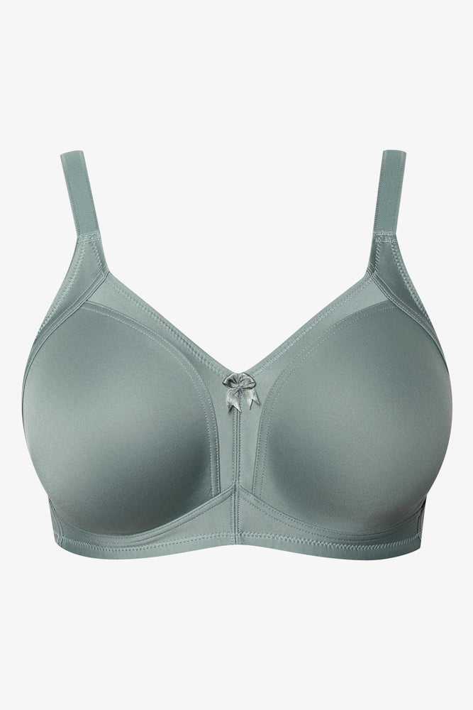 2 Pack Smooth Non Padded Wirefree Bra Grey And Green
