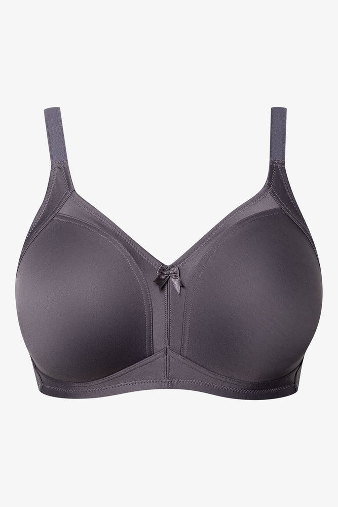 2 Pack Smooth Non Padded Wirefree Bra Grey And Green (2)