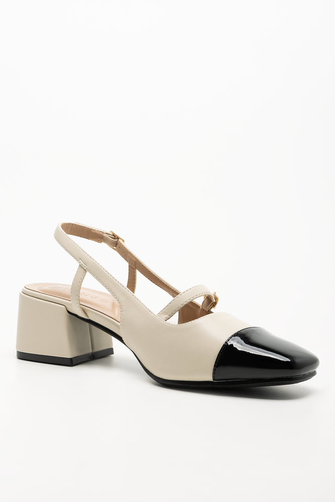Sling Back Heels Natural (1)