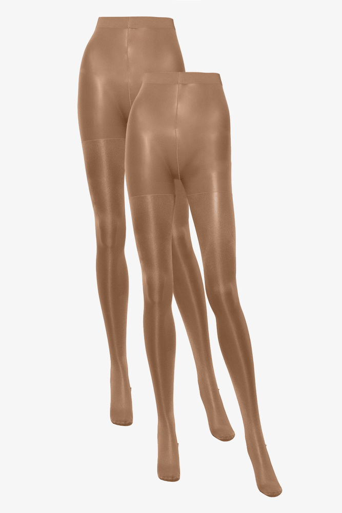 2 Pack Silky Sheer Hosiery Grecian Blonde