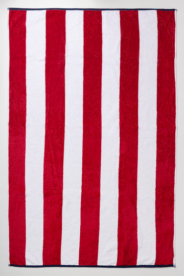 Stripe Beach Towel Pink