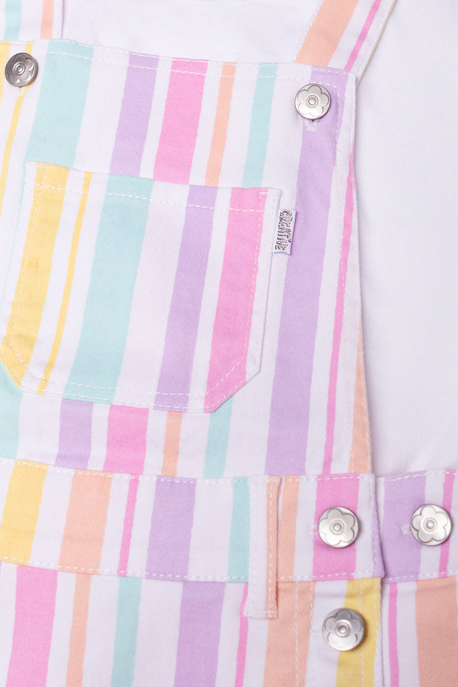 Stripe Skort Dungaree Multi