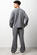 Straight Leg Trackpants Grey (2)