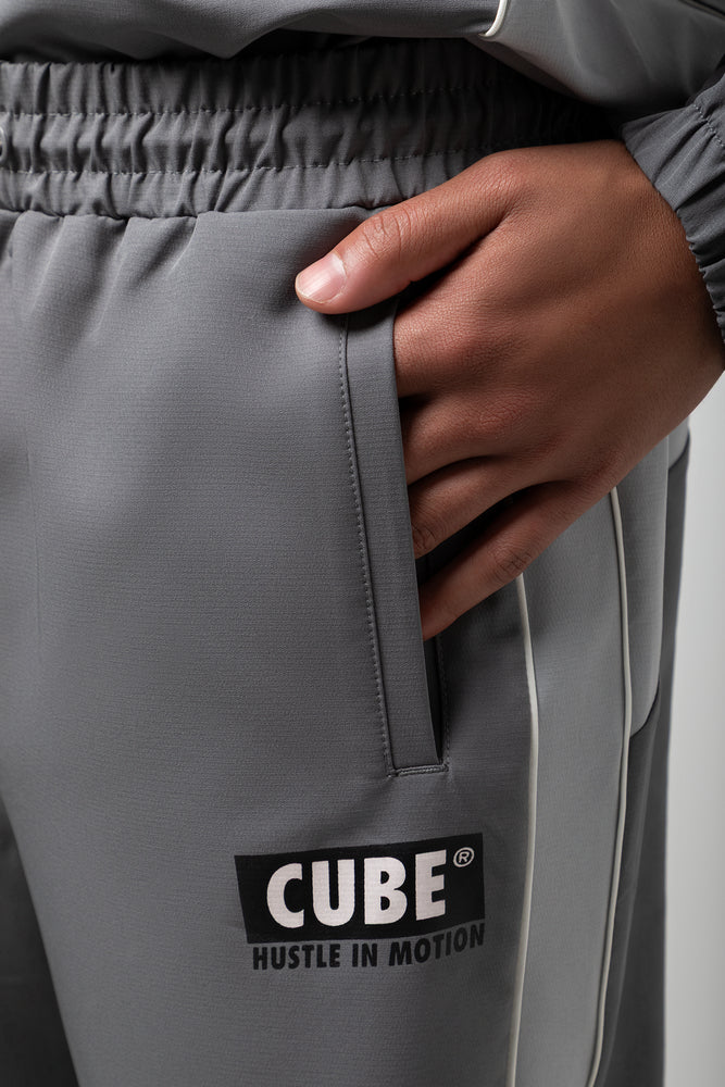 Straight Leg Trackpants Grey (3)