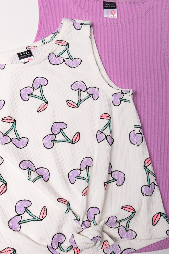 2 Pack Vests Purple And Cream (1)