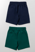 2 Pack Champ Shorts Navy And Green (2)