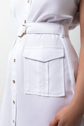 Utility Shirt Dress White (3)