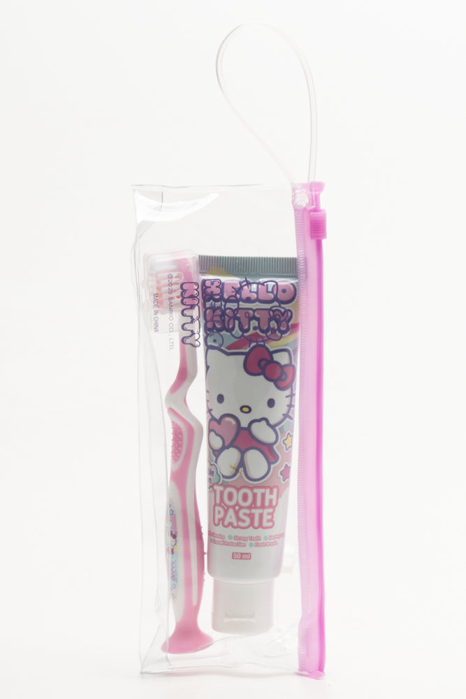 Hello Kitty Oral Travel Set Pink
