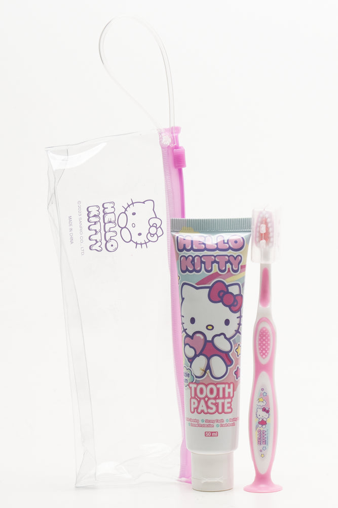 Hello Kitty Oral Travel Set Pink