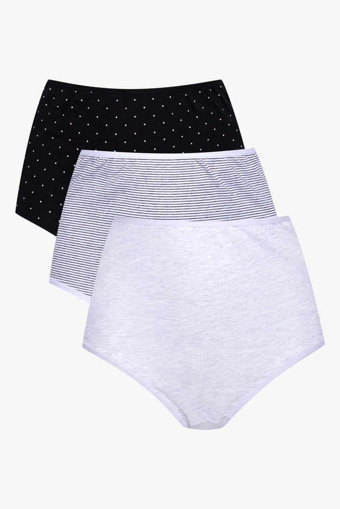 3 Pack Briefs Black And White (1)