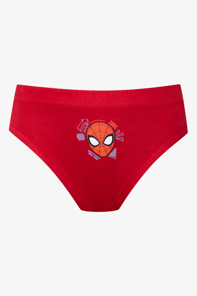 Spider-Man 3 Pack Briefs Red And Blue