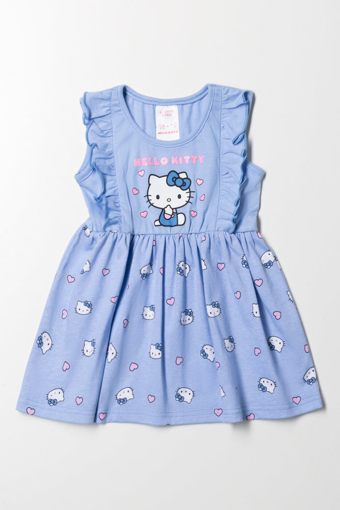 Hello Kitty Frill Dress Blue