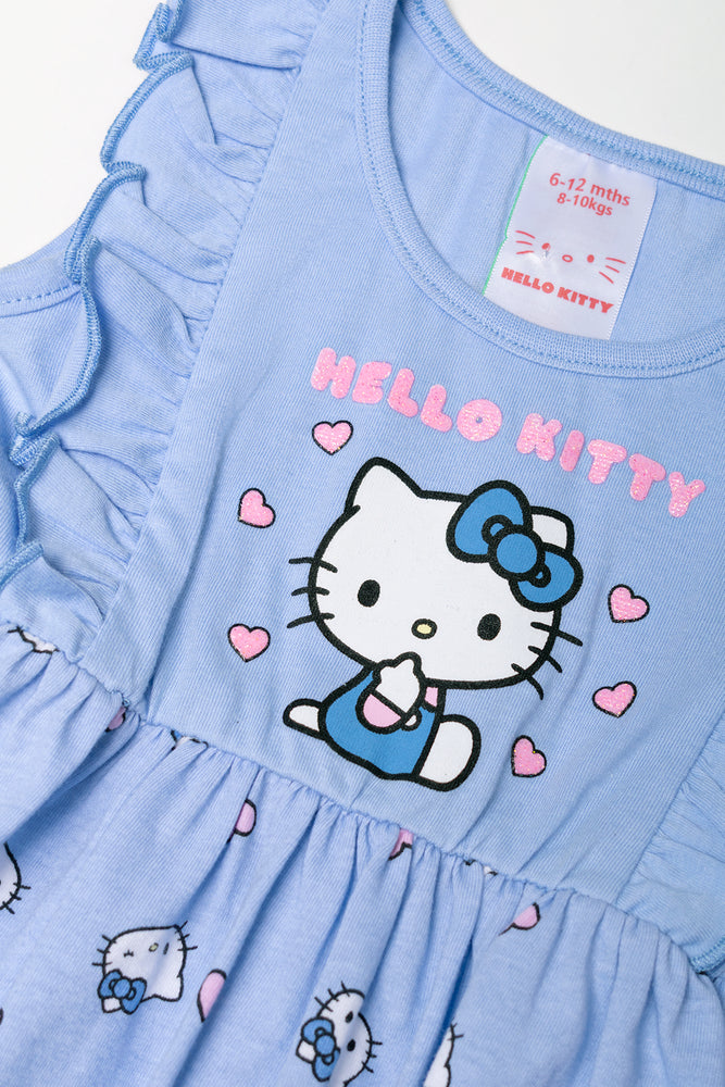 Hello Kitty Frill Dress Blue