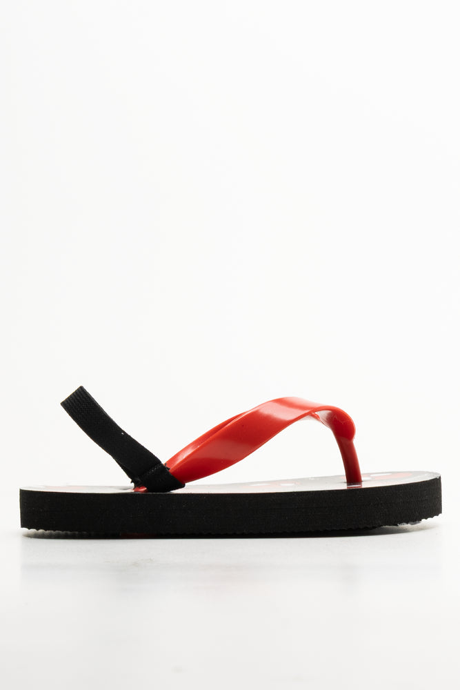 Spider-Man Flip Flops Red