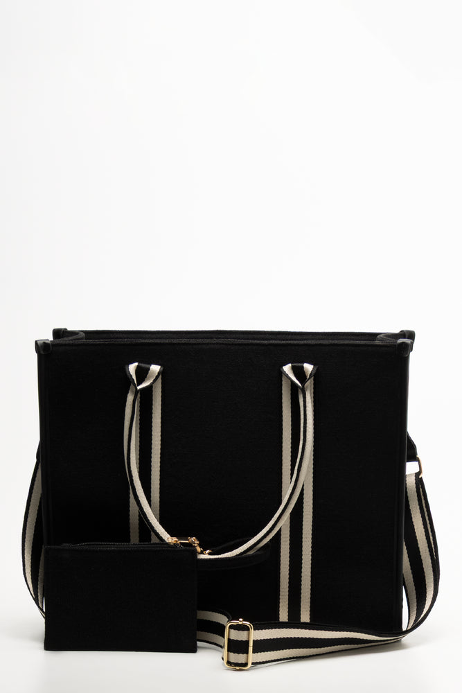 Square Tote Bag Black (2)