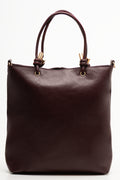 Knot Detail Tote Bag Burgundy