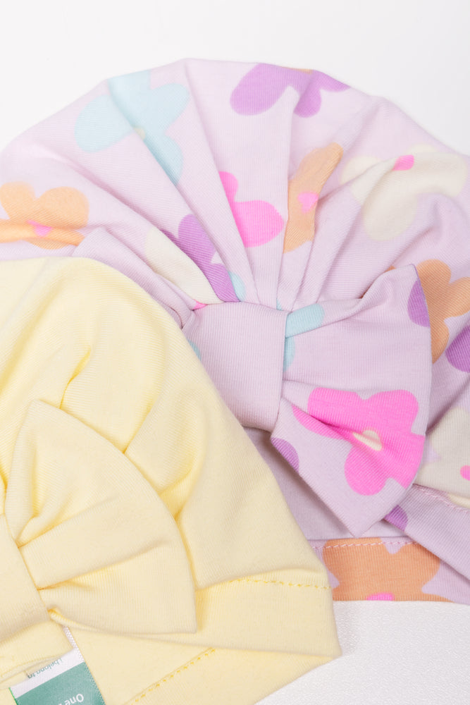 2 Pack Turbans Yellow And Pink