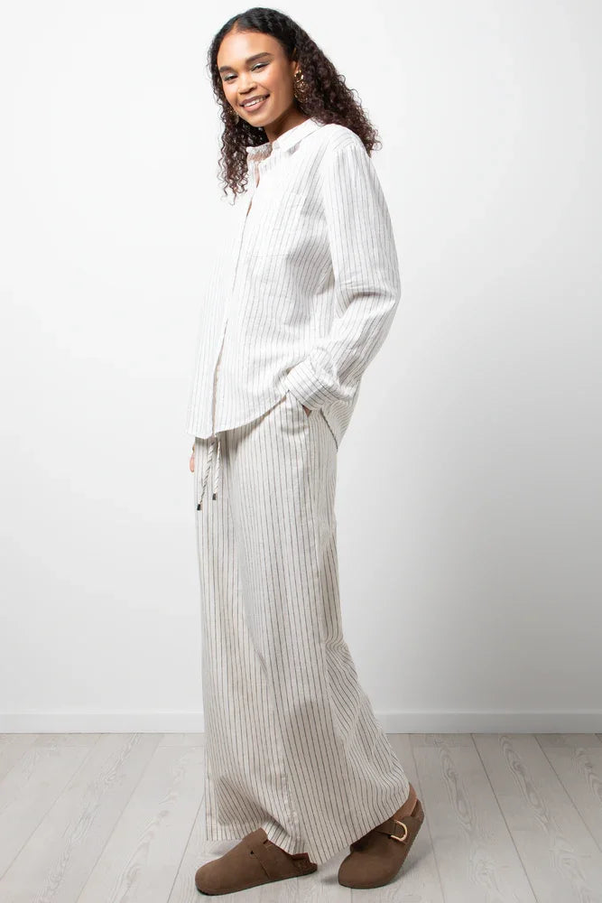 Stripe Shirt Cream (1)