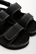 Double Band Sandals Black (2)