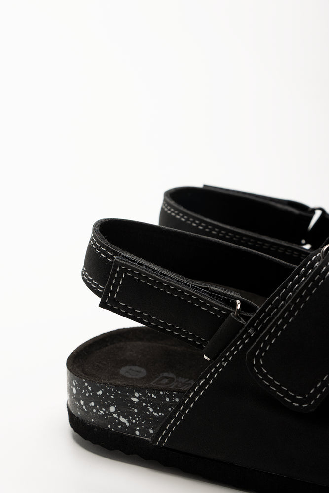Double Band Sandals Black (3)