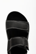 Double Band Sandals Black (4)