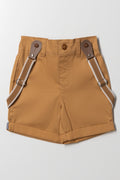 Chino Shorts With Braces Natural
