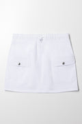 Cargo Skirt White