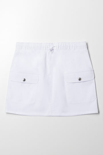 Cargo Skirt White