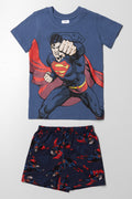 Superman Short Sleeve Pyjamas Navy