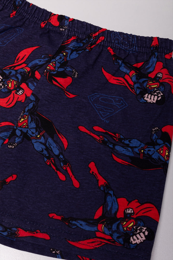 Superman Short Sleeve Pyjamas Navy (2)