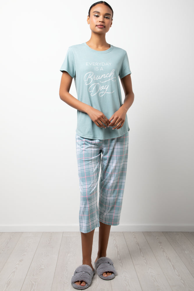 Everyday Is A Brunch Day Capri Pyjamas