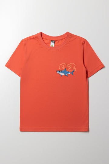 Shark T-Shirt Orange