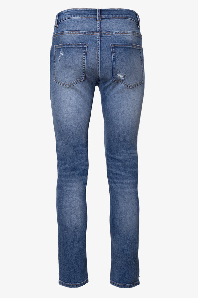 Ripped Skinny Denim Jeans Blue