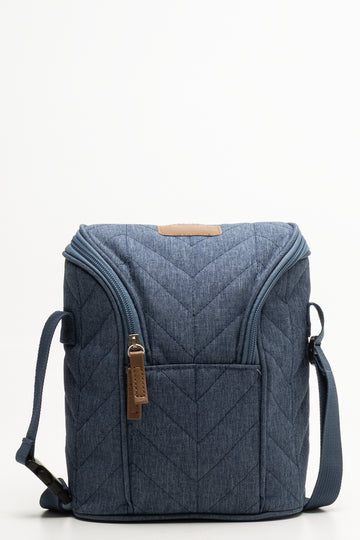 Quilted Bottle Warmer Blue